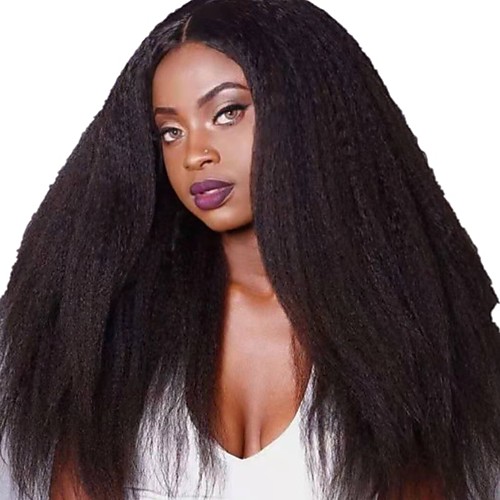 

Human Hair Lace Front Wig Free Part style Brazilian Hair Deep Wave Black Wig 130% Density Classic Women Fashion Women's Short Long Medium Length Human Hair Lace Wig