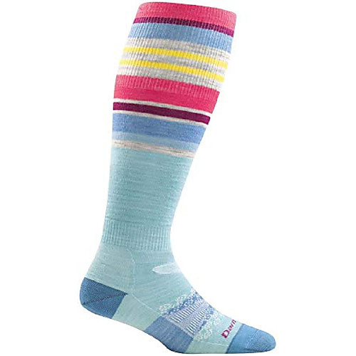 

glacier stripe otc light cushion socks - women's light blue medium