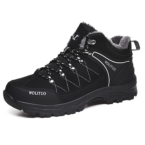 

Men's Trainers Athletic Shoes Sporty Daily Outdoor Hiking Shoes Walking Shoes Trail Running Shoes Faux Leather Wear Proof Black Gray Coffee Fall Winter
