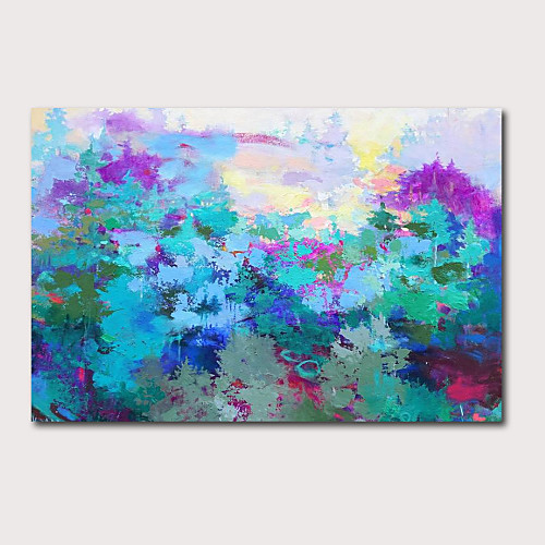 

Oil Painting Hand Painted - Abstract Landscape Contemporary Modern Stretched Canvas