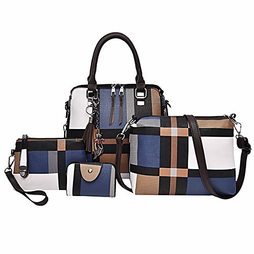 

hot sale! clearance! 4pc women bag,todaies women 4 set handbag shoulder bags four pieces tote bag crossbody wallet 2019