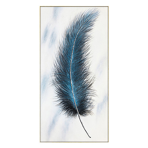 

Oil Painting Hand Painted Vertical Abstract Modern Rolled Canvas (No Frame)