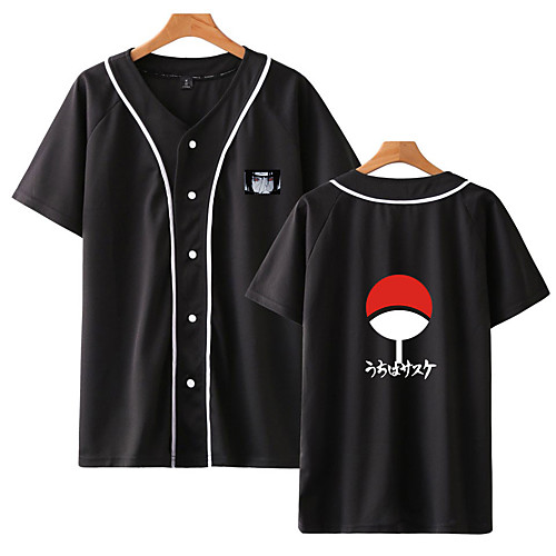 

Inspired by Naruto Cosplay Akatsuki Uchiha Itachi T-shirt Polyester / Cotton Blend Print Printing Top For Women's / Men's