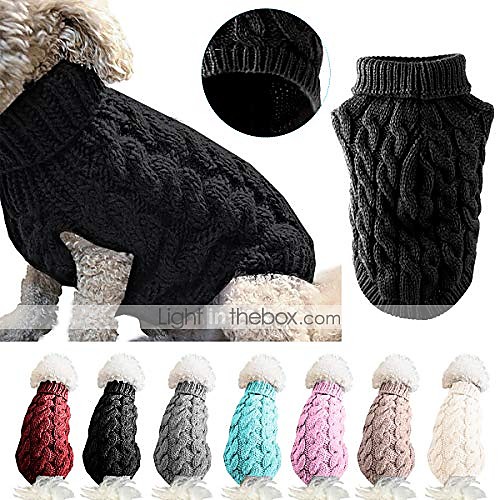 

pet dog knitwear sweater,fashion turtleneck knitting pullover outwear pet clothes