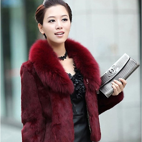 

Long Sleeve Coats / Jackets / Capes Faux Fur Wedding / Party / Evening Shawl & Wrap / Women's Wrap With Solid