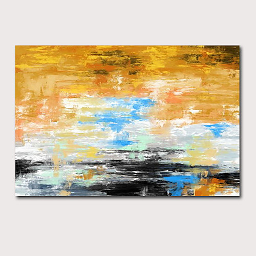 

Oil Painting Hand Painted Horizontal Panoramic Abstract Landscape Comtemporary Modern Stretched Canvas