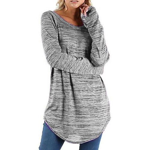 

Women's Pullover Sweatshirt Solid Color Sports Going out Work Casual Hoodies Sweatshirts Black Blue Purple