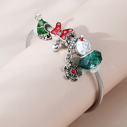 

Women's Charm Bracelet Bracelet Thick Chain Butterfly Fashion European Cute Sweet Copper Bracelet Jewelry Green For Christmas Gift