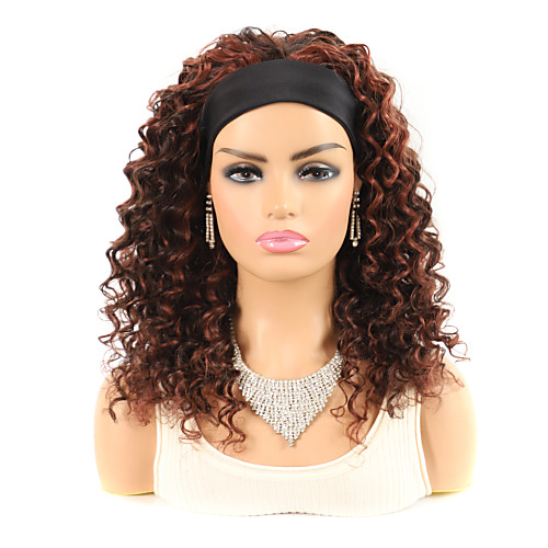 

Wig Medium Length Deep Curly Bob Black Brown Women New Exquisite Women's Ombre Black / Medium Auburn 14 inch