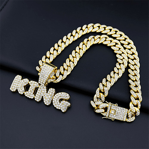 

Men's Necklace Tennis Chain Friends Trendy Alloy Gold Silver 55 cm Necklace Jewelry 1pc For Party Evening Street Birthday Party