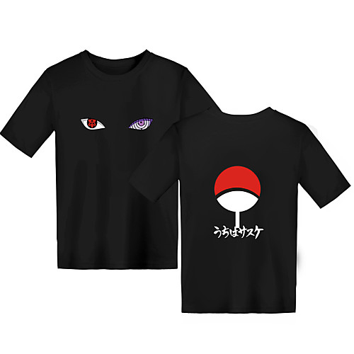 

Inspired by Naruto Cosplay Akatsuki Uchiha Itachi T-shirt Terylene Print Printing T-shirt For Boys'