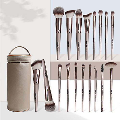 

18 Makeup Brush Set with PU Brush Bag A Full Set of Portable Beauty Tools Multi-Function