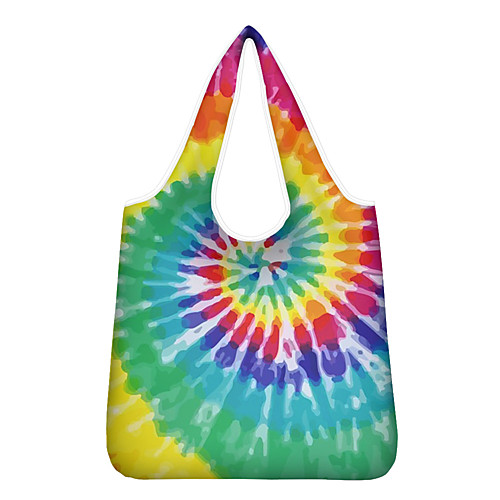 

Women's Bags Polyester Top Handle Bag Shopper Bag Pattern / Print Zipper Going out Office & Career 2021 Tote Handbags Black / White White Blue Orange