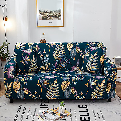 

Tropical Forest Print 1-Piece Sofa Cover Couch Cover Furniture Protector Soft Stretch Slipcover Spandex Fabric Super Fit for 1~4 Cushion Couch and L Shape Sofa,Easy to Install(1 Free Cushion Cover)
