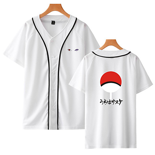 

Inspired by Naruto Cosplay Akatsuki Uchiha Itachi T-shirt Polyester / Cotton Blend Print Printing Top For Women's / Men's