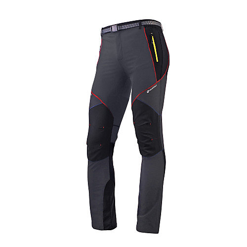 

Nuckily Men's Cycling Pants Elastane Bike Pants / Trousers Bottoms Waterproof Breathable Quick Dry Sports Patchwork Black / Grey Mountain Bike MTB Clothing Apparel Bike Wear / Micro-elastic / Warm