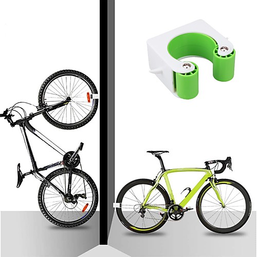 

Kickstand Parking Holder For Mountain Bike MTB Cycling Bicycle Plastic & Metal Green 2 pcs