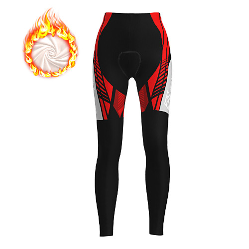 

21Grams Women's Cycling Tights Cycling Pants Winter Fleece Polyester Bike Tights Padded Shorts / Chamois Pants Fleece Lining Breathable 3D Pad Sports Red / Fuchsia / Blue Mountain Bike MTB Road Bike