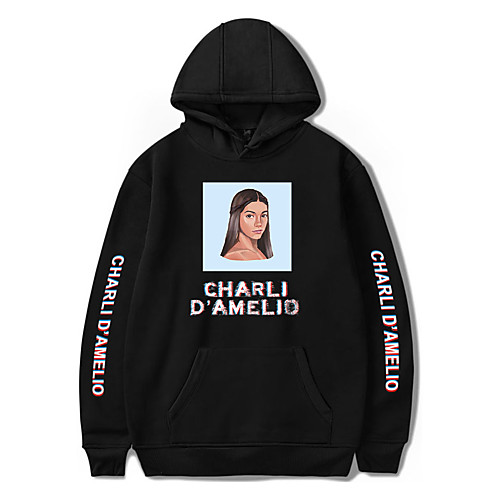 

Inspired by Cosplay Charli D'Amelio Hoodie Polyester / Cotton Blend Print Printing Hoodie For Women's / Men's