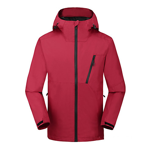 

Men's Hiking Jacket Hiking Windbreaker Winter Outdoor Solid Color Thermal Warm Waterproof Windproof Fleece Lining Jacket Hunting Fishing Climbing Navy Light Gray Dark Gray ArmyGreen Black
