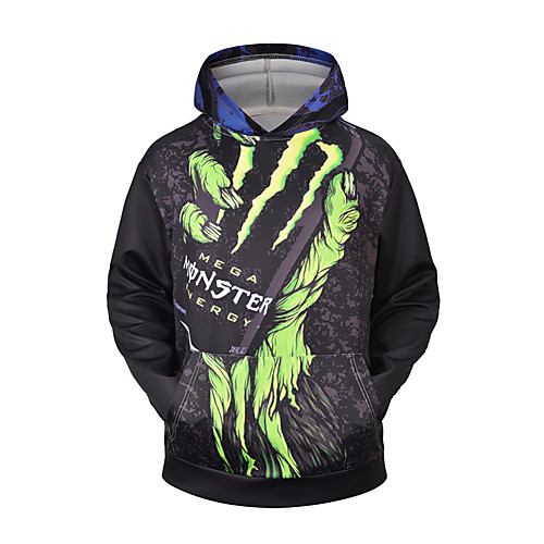 

Men's Pullover Hoodie Sweatshirt Abstract 3D Round Neck Hooded Going out 3D Print 3D Print Casual Hoodies Sweatshirts Long Sleeve Black