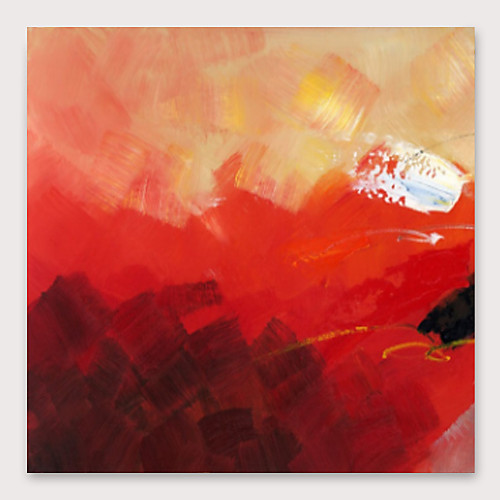 

Oil Painting Hand Painted Square Abstract Modern Stretched Canvas