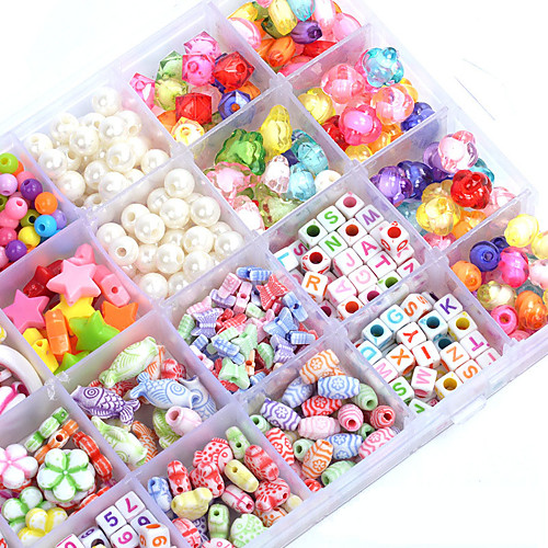 

Manual Creative Beads The Latest Children's Educational Toys Diy Acrylic Plum Shape Box