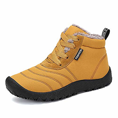 

Men's Women's Unisex Boots Fur Waterproof Lightweight Warm Snow Boots Camel Black Fuchsia / Girls'