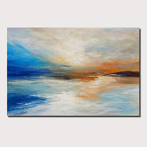 

Oil Painting Hand Painted - Abstract Landscape Contemporary Modern Stretched Canvas