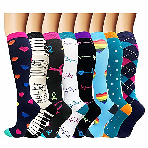 

compression socks for men&women 1 pair,15-20mmhg is best for running,athletic,medical,pregnancy and travel