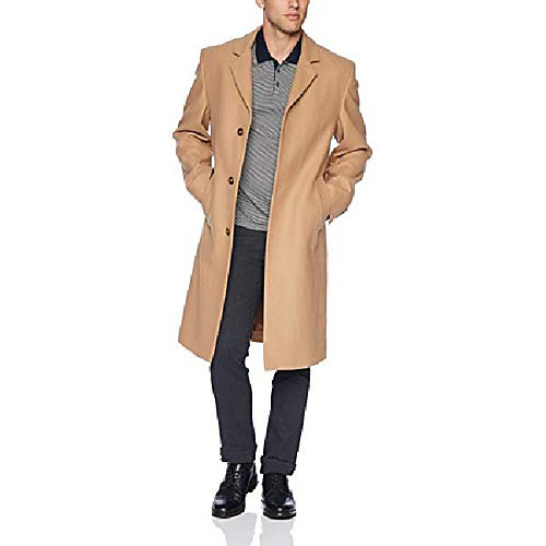 

men's signature blend top coat, camel