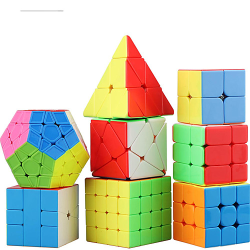 

Speed Cube Set 8 pcs Magic Cube IQ Cube 222 333 444 Speedcubing Bundle 3D Puzzle Cube Stress Reliever Puzzle Cube Stickerless Smooth Office Desk Toys Kid's Adults Toy Gift