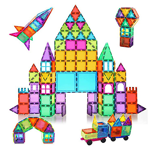 

Magnetic Tiles Building Blocks 3D Magnetic Blocks Building Bricks 55 pcs STEAM Toy Geometric Pattern Educational Building Toys All Toy Gift / Kid's