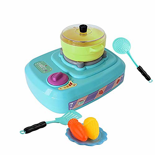

electric gas stove with lights ringing foggy simulation kitchen toy