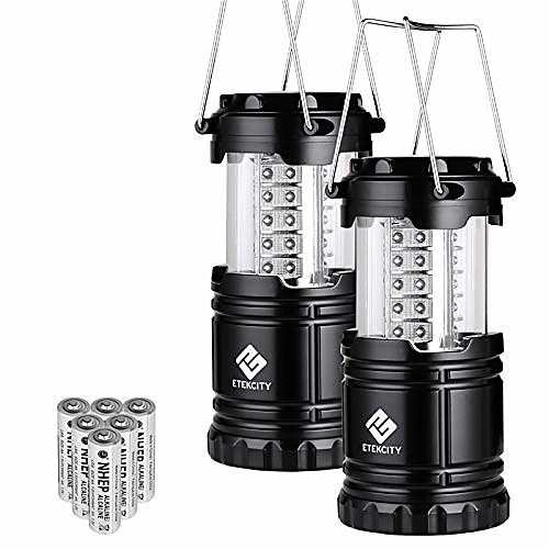 

lantern led camping lanterns, battery powered camping lights, outdoor flashlight, suitable for camping, hiking, survival kits for emergency, power failure, hurricane (batteries included)