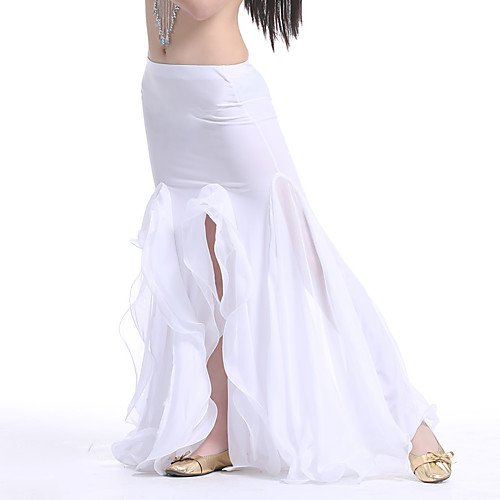 

Women's Dancer Belly Dance Party Costume Cosplay Exotic Dancewear Spandex Polyester White Black Purple Skirts