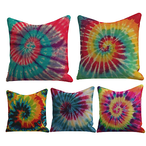 

Cushion Cover 5PC Linen Soft Decorative Square Throw Pillow Cover Cushion Case Pillowcase for Sofa Bedroom 45 x 45 cm (18 x 18 Inch) Superior Quality Mashine Washable