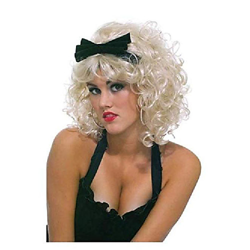 

women's 80's pop star wig (no bow) blonde, one size
