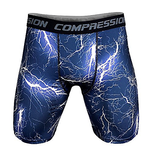 

mens sports compression tight shorts (xx-large, black&gray)