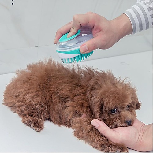 

Dog Cat Cleaning ABSPC Brush Dog Clean Supply Massage Durable Easy to Install Pet Grooming Supplies Blue Green 1 Piece
