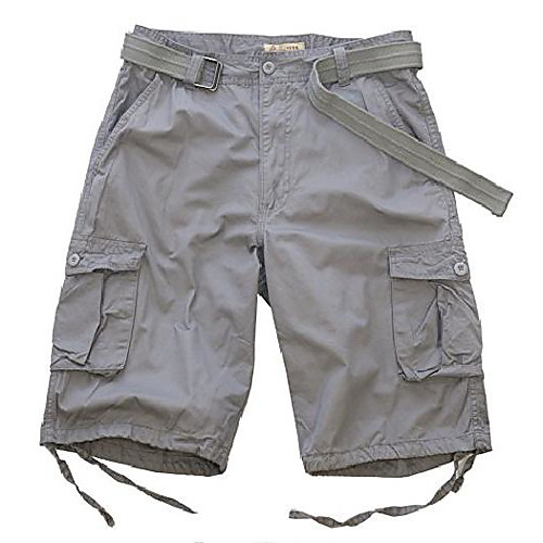 

but& #39;s washed cargo shorts with belt & #40;black, 38& #41;