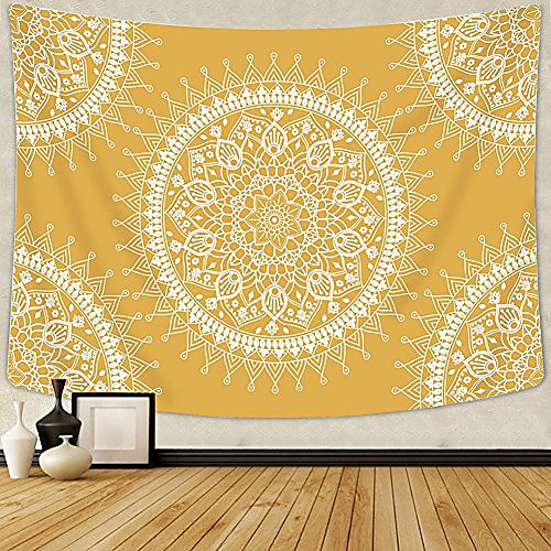 

Mandala Bohemian Wall Tapestry Art Decor Blanket Curtain Hanging Home Bedroom Living Room Dorm Decoration Boho Hippie Psychedelic Floral Flower Lotus Indian