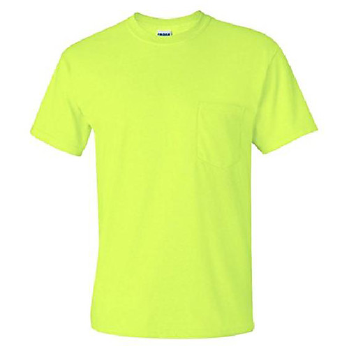 

6.1 oz. ultra cotton pocket t-shirt, safety green, xxxxx-large