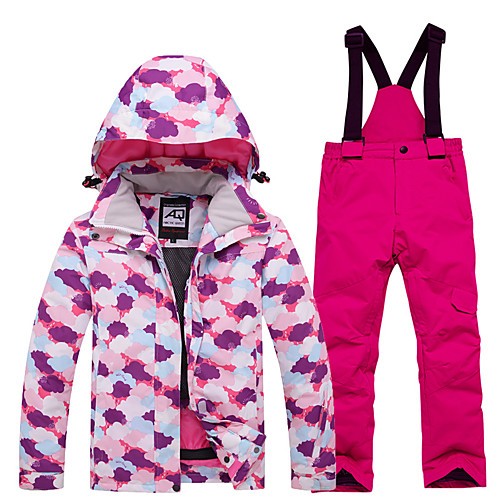 

Boys' Girls' Ski Jacket with Pants Skiing Snowboarding Winter Sports Waterproof Windproof Warm 100% Polyester Clothing Suit Ski Wear / Kids