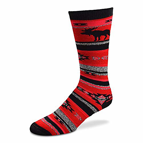 

for bare feet women's fbf originals wildlife novelty sock, moose southwest blanket, medium