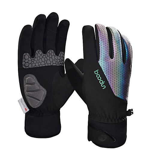 

Winter Bike Gloves / Cycling Gloves Touch Gloves Waterproof Windproof Breathable Warm Full Finger Gloves Sports Gloves Black for Adults' Cycling / Bike Activity & Sports Gloves