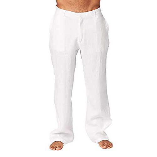 

but& #39;s 100% linen pants with button closure& # 40; 9505b, denimblue, 42& #41;
