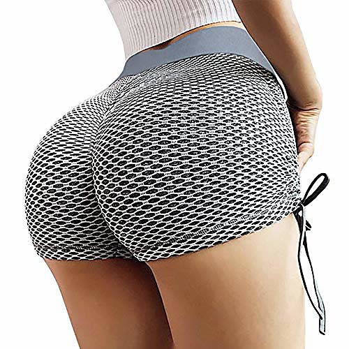 

lounge yoga shorts booty shorts women's sexy hot butt lifting shorts workout spandex white