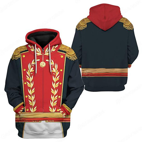 

Inspired by Historical Figure Simón Bolívar Cosplay Costume Hoodie Terylene Graphic Printing Hoodie For Women's / Men's