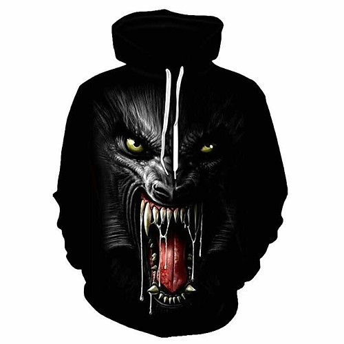 

Inspired by Cosplay Beast Cosplay Costume Hoodie Plush Fabric 3D Printing Hoodie For Women's / Men's